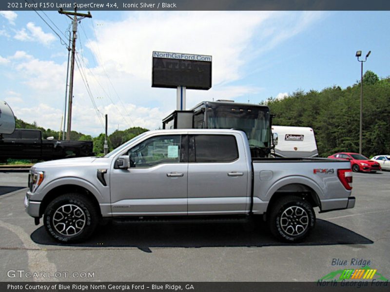 Iconic Silver / Black 2021 Ford F150 Lariat SuperCrew 4x4