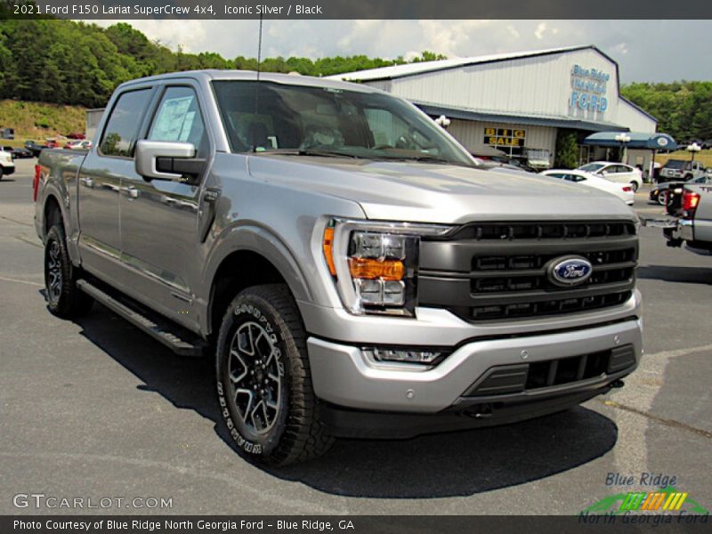 Iconic Silver / Black 2021 Ford F150 Lariat SuperCrew 4x4