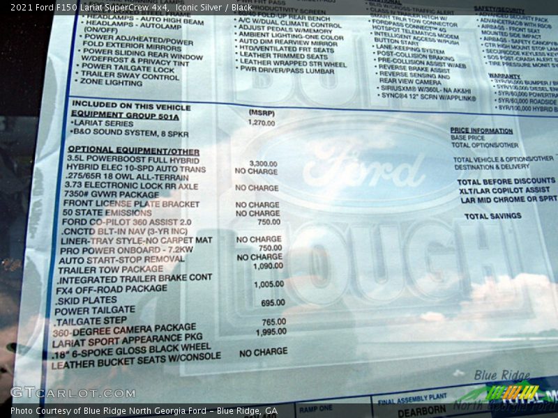 Iconic Silver / Black 2021 Ford F150 Lariat SuperCrew 4x4