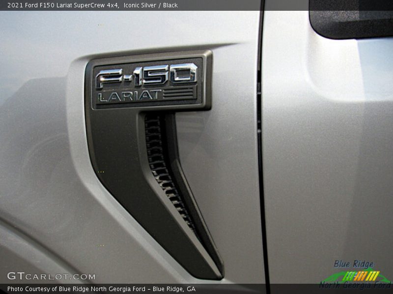 Iconic Silver / Black 2021 Ford F150 Lariat SuperCrew 4x4