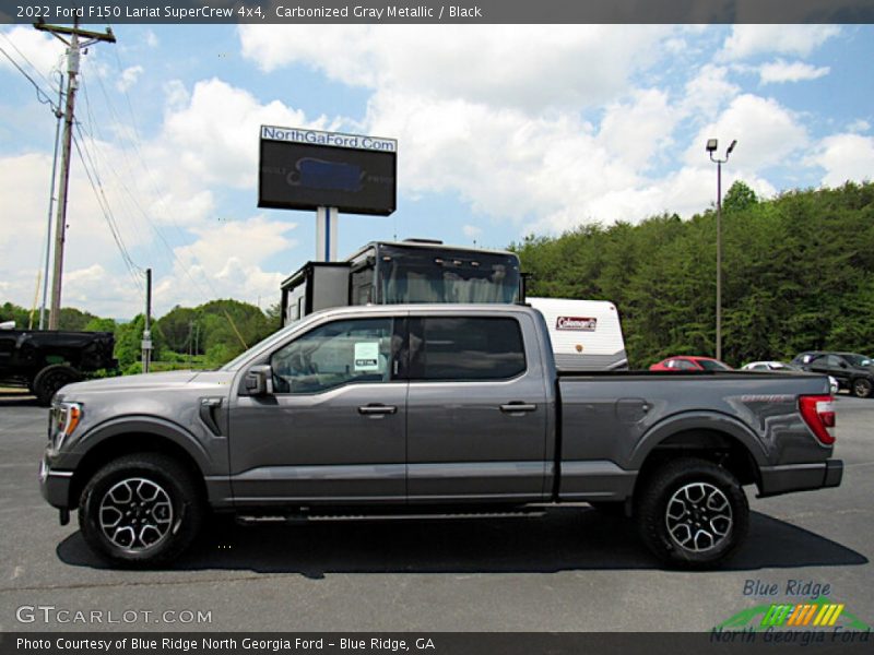 Carbonized Gray Metallic / Black 2022 Ford F150 Lariat SuperCrew 4x4