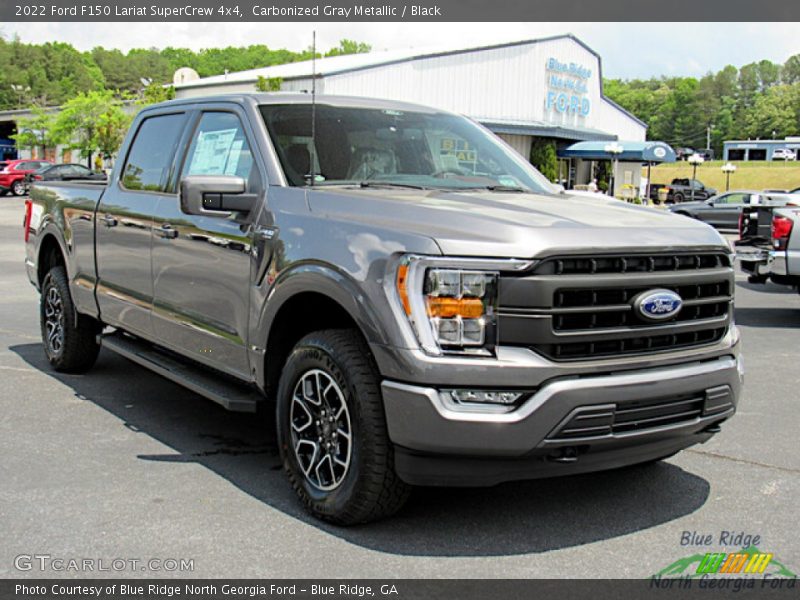 Carbonized Gray Metallic / Black 2022 Ford F150 Lariat SuperCrew 4x4