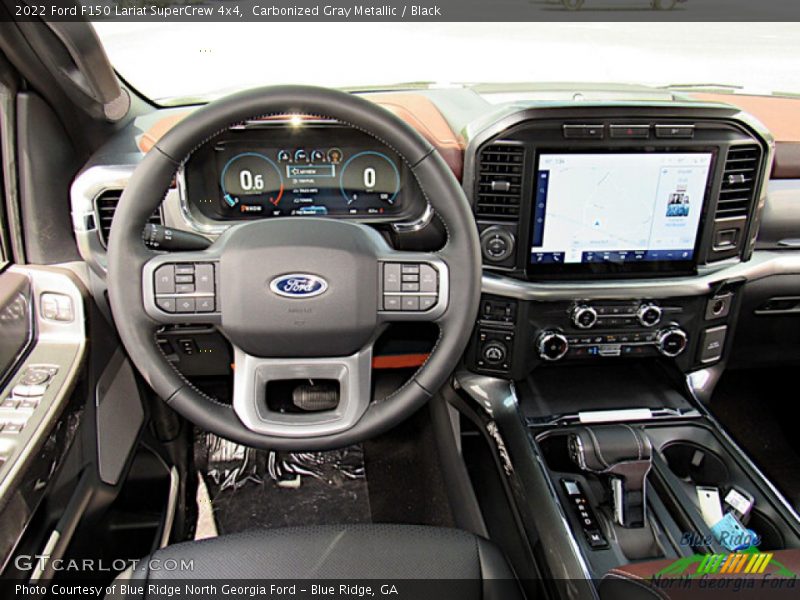 Carbonized Gray Metallic / Black 2022 Ford F150 Lariat SuperCrew 4x4