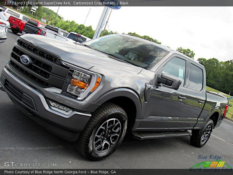 Carbonized Gray Metallic / Black 2022 Ford F150 Lariat SuperCrew 4x4