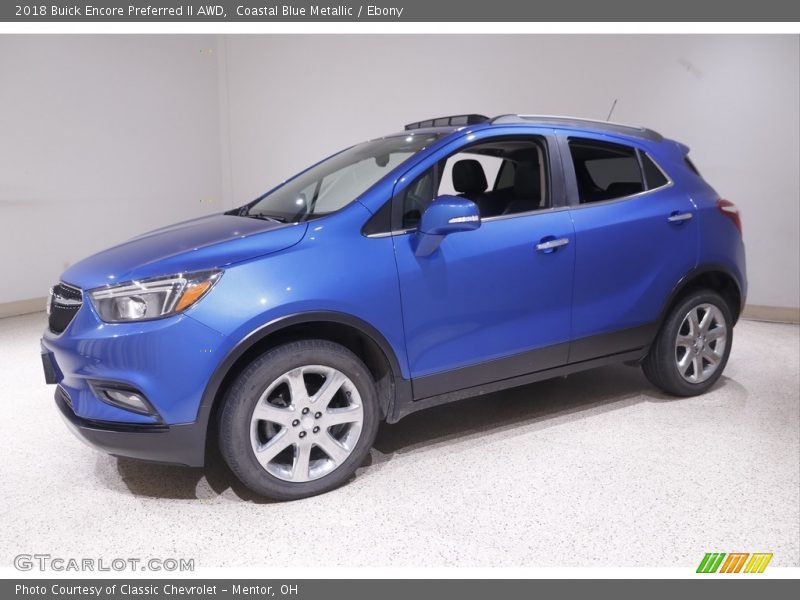 Coastal Blue Metallic / Ebony 2018 Buick Encore Preferred II AWD