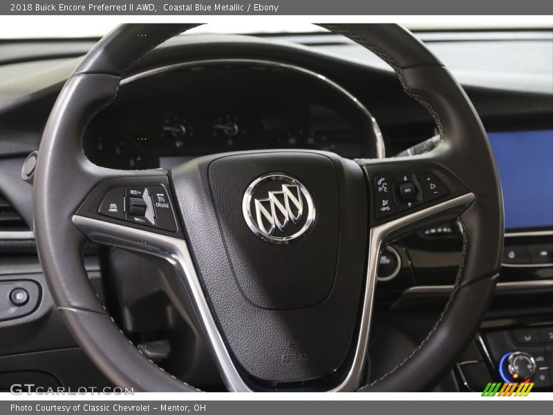 Coastal Blue Metallic / Ebony 2018 Buick Encore Preferred II AWD
