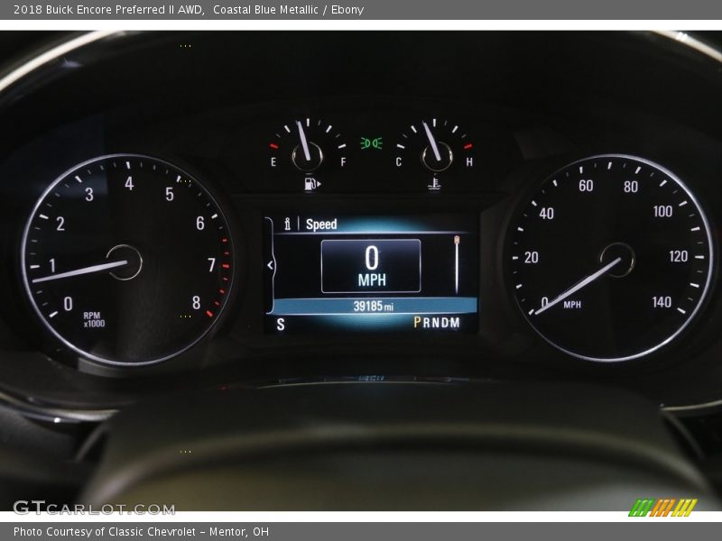 Coastal Blue Metallic / Ebony 2018 Buick Encore Preferred II AWD
