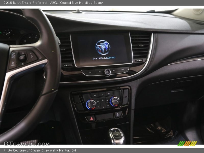 Coastal Blue Metallic / Ebony 2018 Buick Encore Preferred II AWD