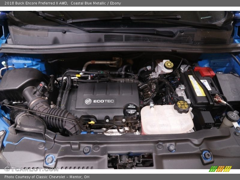 Coastal Blue Metallic / Ebony 2018 Buick Encore Preferred II AWD