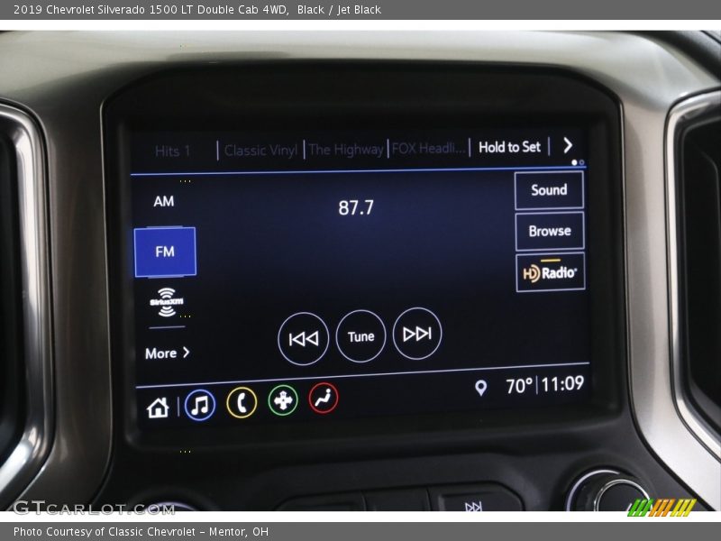Black / Jet Black 2019 Chevrolet Silverado 1500 LT Double Cab 4WD