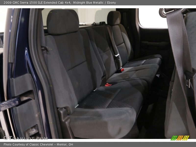 Rear Seat of 2009 Sierra 1500 SLE Extended Cab 4x4