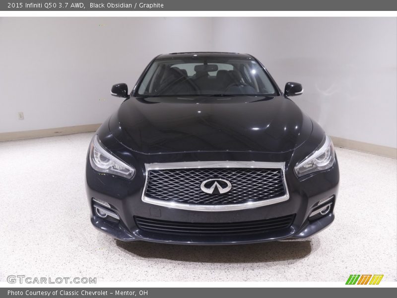 Black Obsidian / Graphite 2015 Infiniti Q50 3.7 AWD