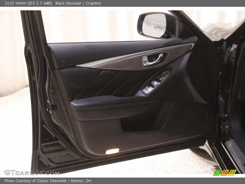 Black Obsidian / Graphite 2015 Infiniti Q50 3.7 AWD