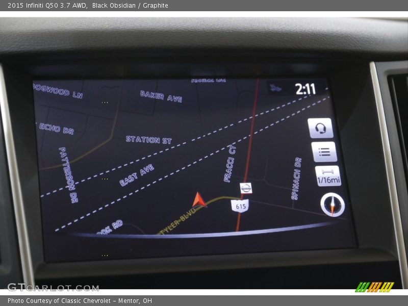 Black Obsidian / Graphite 2015 Infiniti Q50 3.7 AWD