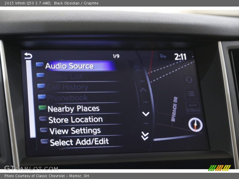 Black Obsidian / Graphite 2015 Infiniti Q50 3.7 AWD