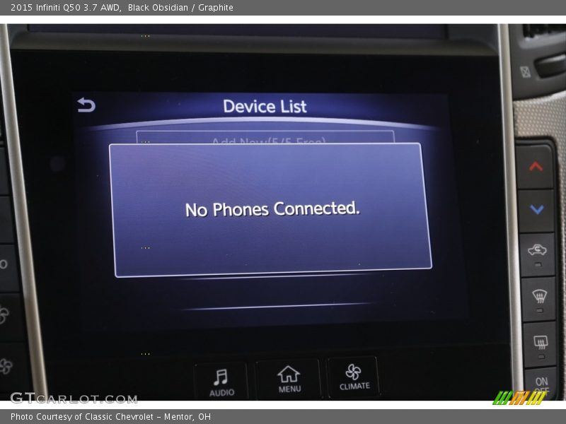 Black Obsidian / Graphite 2015 Infiniti Q50 3.7 AWD