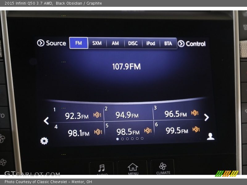 Black Obsidian / Graphite 2015 Infiniti Q50 3.7 AWD