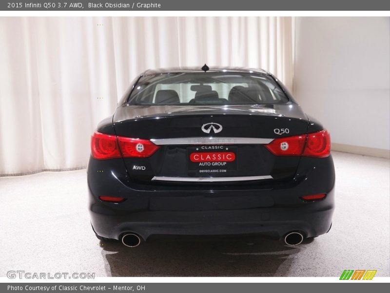 Black Obsidian / Graphite 2015 Infiniti Q50 3.7 AWD