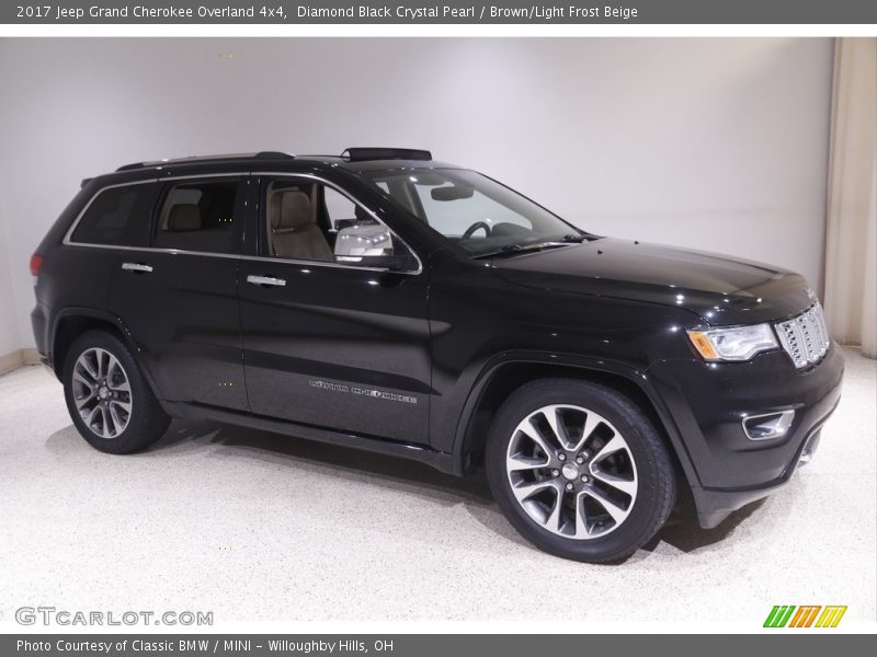 Diamond Black Crystal Pearl / Brown/Light Frost Beige 2017 Jeep Grand Cherokee Overland 4x4