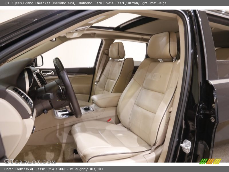 Diamond Black Crystal Pearl / Brown/Light Frost Beige 2017 Jeep Grand Cherokee Overland 4x4