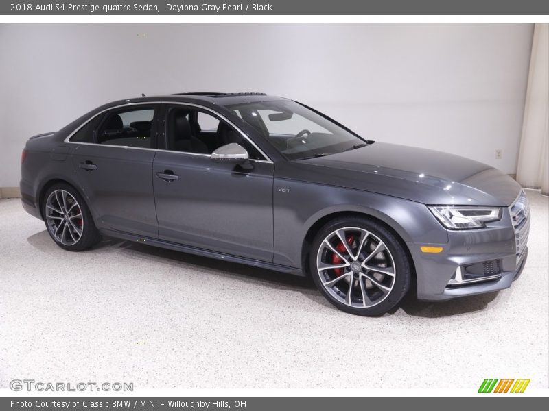 Daytona Gray Pearl / Black 2018 Audi S4 Prestige quattro Sedan