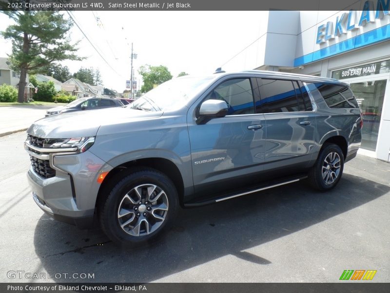 Satin Steel Metallic / Jet Black 2022 Chevrolet Suburban LS 4WD