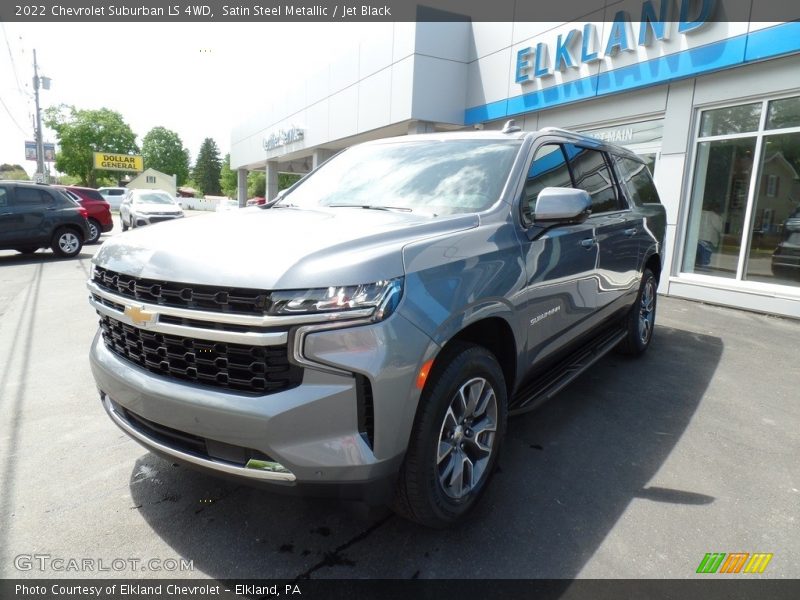 Satin Steel Metallic / Jet Black 2022 Chevrolet Suburban LS 4WD