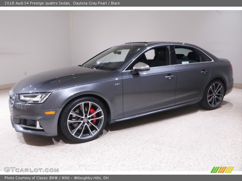 Daytona Gray Pearl / Black 2018 Audi S4 Prestige quattro Sedan