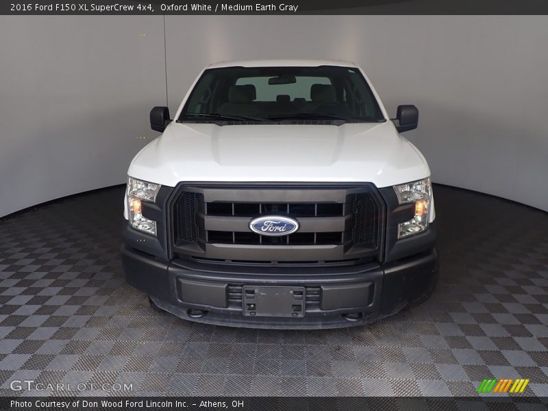 Oxford White / Medium Earth Gray 2016 Ford F150 XL SuperCrew 4x4