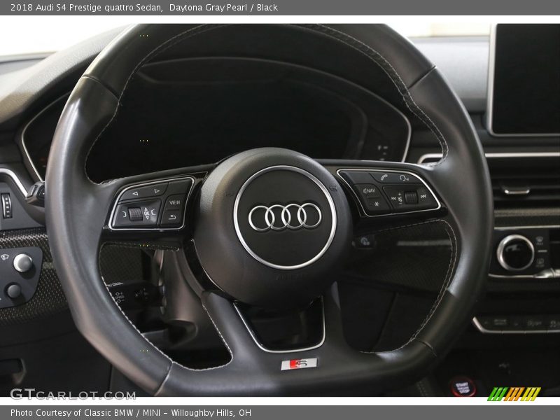 Daytona Gray Pearl / Black 2018 Audi S4 Prestige quattro Sedan