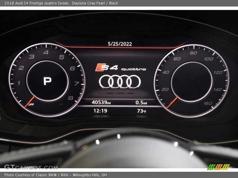 Daytona Gray Pearl / Black 2018 Audi S4 Prestige quattro Sedan