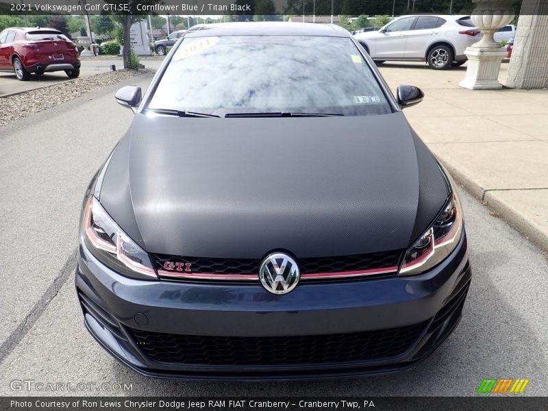 Cornflower Blue / Titan Black 2021 Volkswagen Golf GTI SE