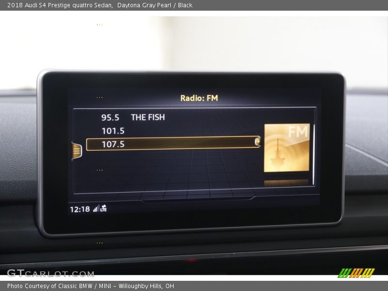 Daytona Gray Pearl / Black 2018 Audi S4 Prestige quattro Sedan