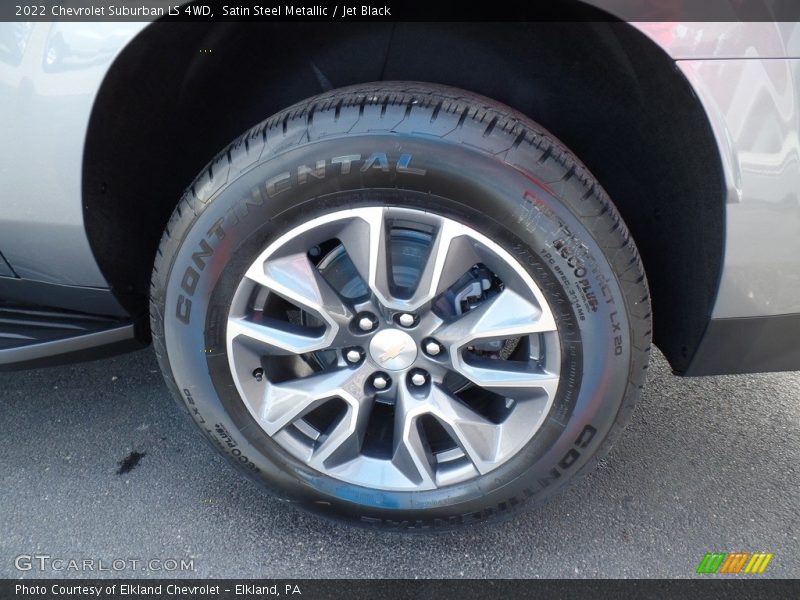 Satin Steel Metallic / Jet Black 2022 Chevrolet Suburban LS 4WD