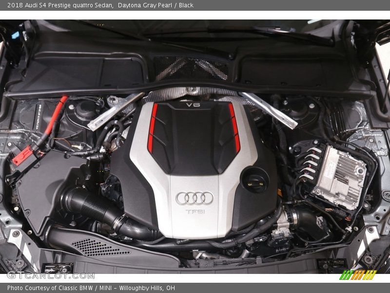 Daytona Gray Pearl / Black 2018 Audi S4 Prestige quattro Sedan