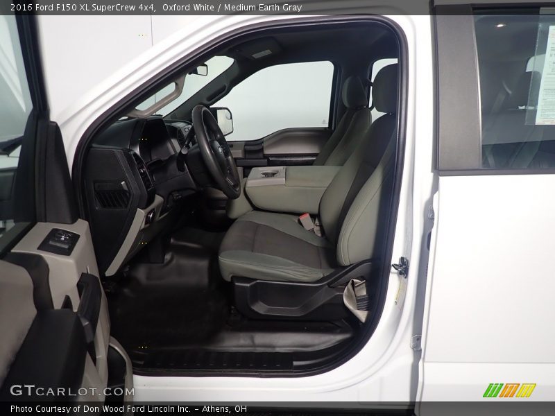 Oxford White / Medium Earth Gray 2016 Ford F150 XL SuperCrew 4x4