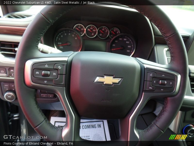 Satin Steel Metallic / Jet Black 2022 Chevrolet Suburban LS 4WD