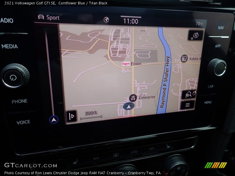 Navigation of 2021 Golf GTI SE