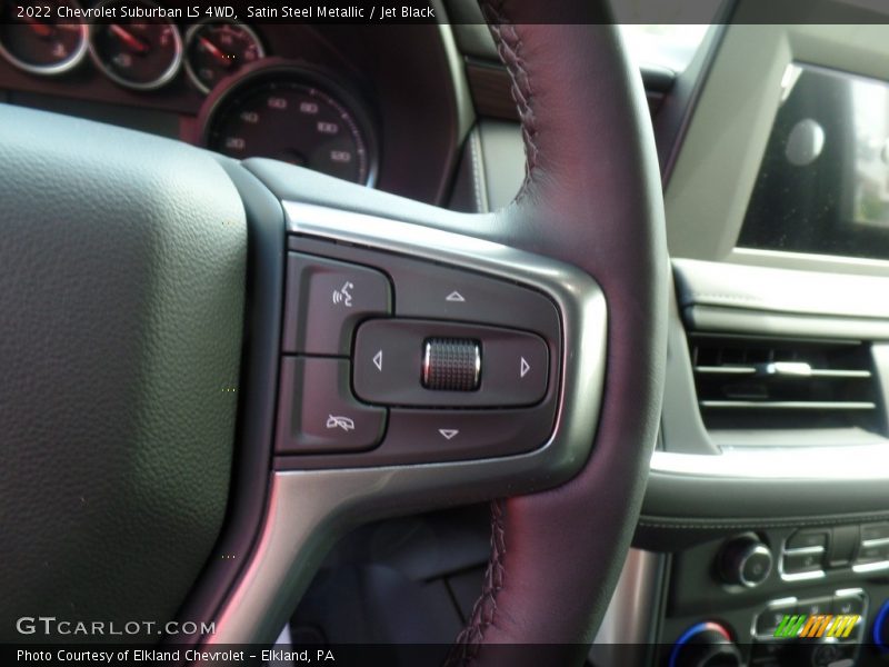 Satin Steel Metallic / Jet Black 2022 Chevrolet Suburban LS 4WD