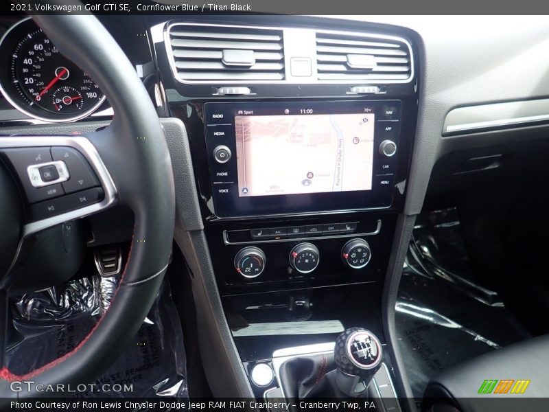 Cornflower Blue / Titan Black 2021 Volkswagen Golf GTI SE