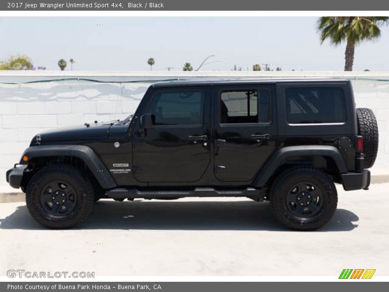 Black / Black 2017 Jeep Wrangler Unlimited Sport 4x4