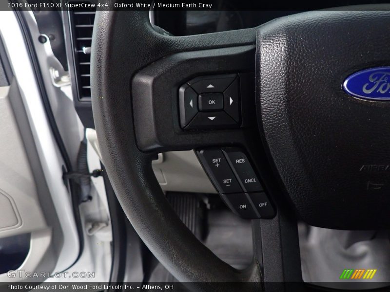 Oxford White / Medium Earth Gray 2016 Ford F150 XL SuperCrew 4x4