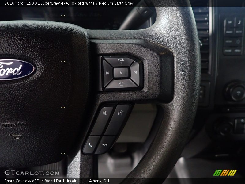 Oxford White / Medium Earth Gray 2016 Ford F150 XL SuperCrew 4x4
