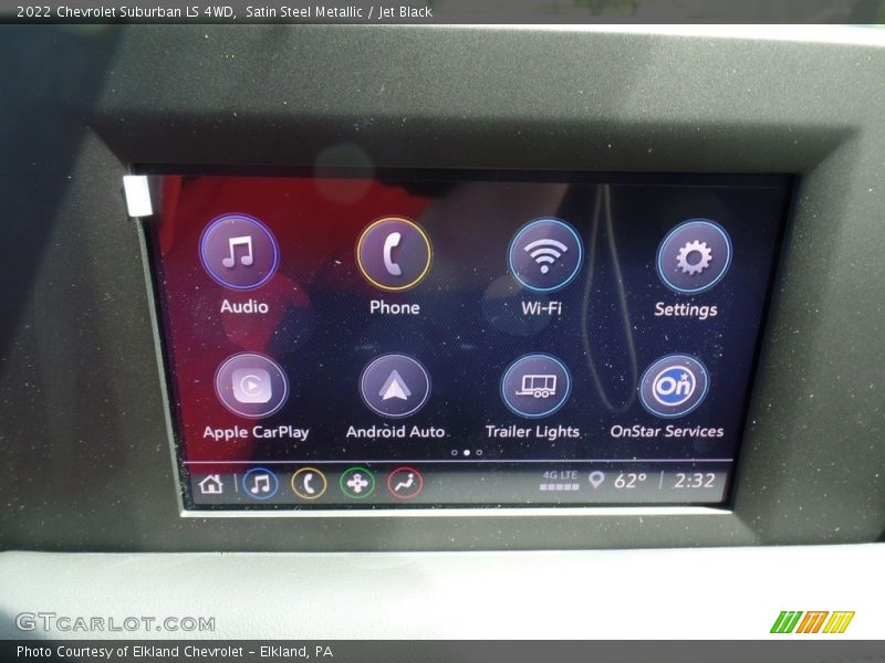 Satin Steel Metallic / Jet Black 2022 Chevrolet Suburban LS 4WD