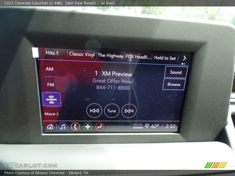 Satin Steel Metallic / Jet Black 2022 Chevrolet Suburban LS 4WD