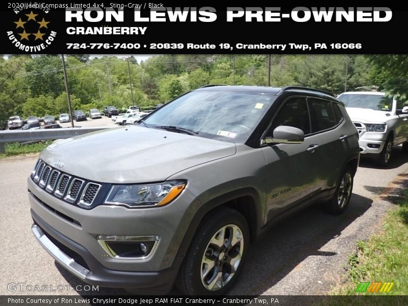 Sting-Gray / Black 2020 Jeep Compass Limted 4x4