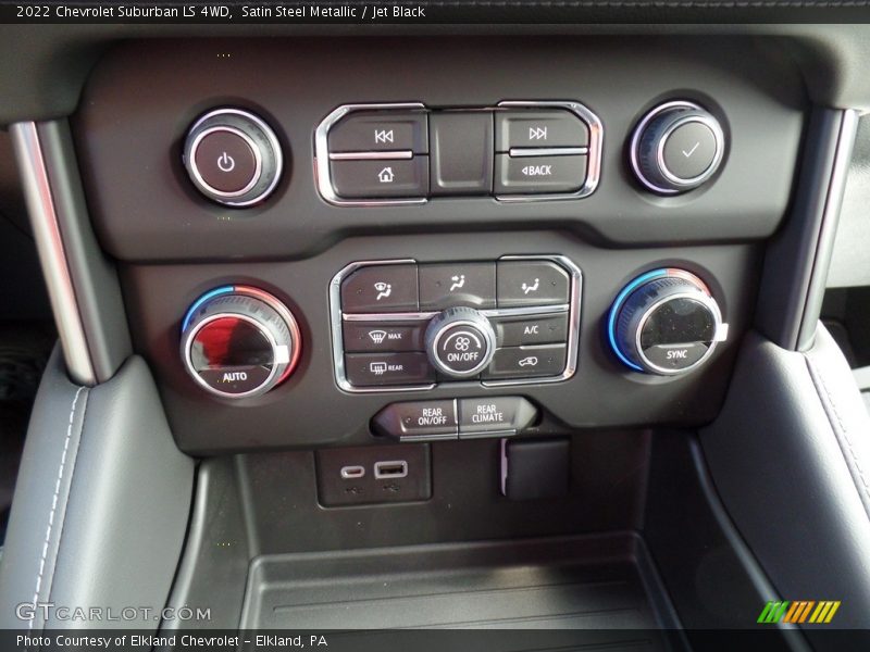 Satin Steel Metallic / Jet Black 2022 Chevrolet Suburban LS 4WD