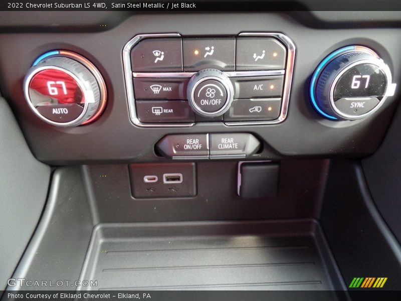 Satin Steel Metallic / Jet Black 2022 Chevrolet Suburban LS 4WD