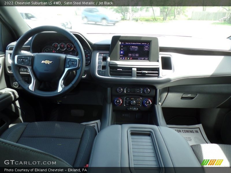 Satin Steel Metallic / Jet Black 2022 Chevrolet Suburban LS 4WD
