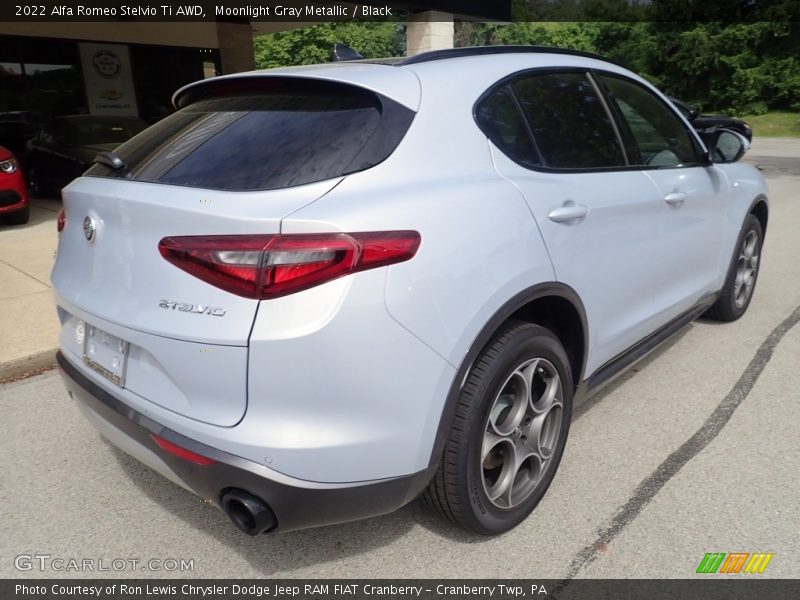 Moonlight Gray Metallic / Black 2022 Alfa Romeo Stelvio Ti AWD